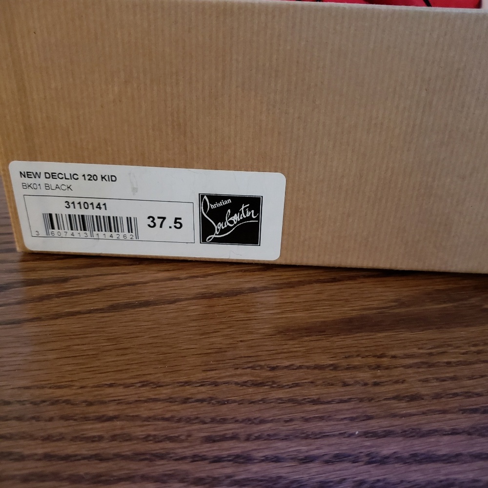 Christian Louboutin Black New Declic 120 heel 37.5 - Picture 2 of 8